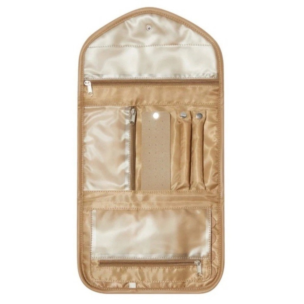 8 Other Reasons Vegan Leather Travel‎ Jewelry Bag Pouch Envelope - Tan